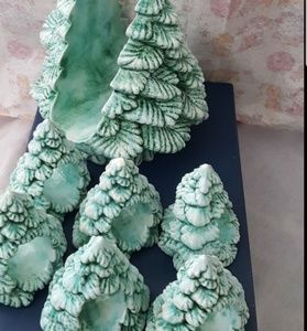 Home Decor-Frosted Trees set
